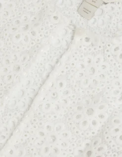 Carmela Crochet Long Sleeve Cardigan Ivory