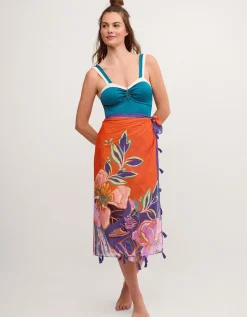 Carmen Floral Print Sarong