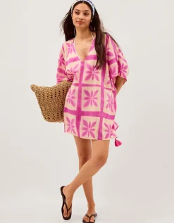 Cayla Artisanal Print Mini Kaftan