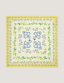 Charli Lemon Square Cotton Scarf