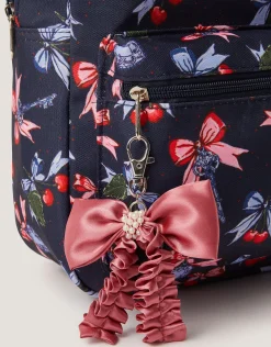 Cherry Bow Print Backpack