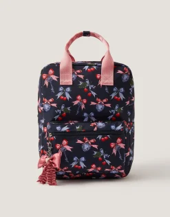 Cherry Bow Print Backpack