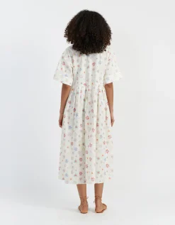 Chinti & Parker Étoile Midi Sundress Cream