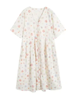 Chinti & Parker Étoile Midi Sundress Cream