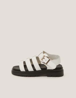 Chunky Platform Sandals White