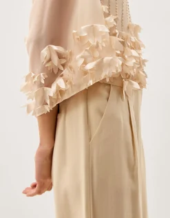 Claire Appliqué Jacket Ivory