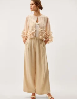 Claire Appliqué Jacket Ivory