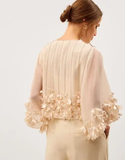 Claire Appliqué Jacket Ivory