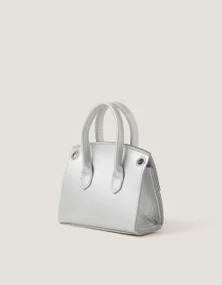 Clara Rainbow Diamanté Bag Silver