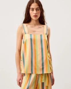 Clemence Elodie Stripe Cami Top Multi