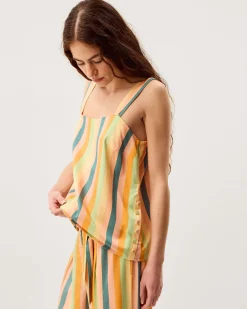 Clemence Elodie Stripe Cami Top Multi