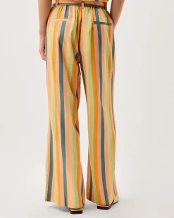 Clemence Elodie Stripe Wide Leg Trousers Multi