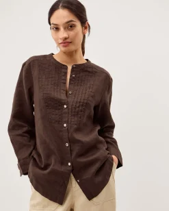 Clo Pintuck Linen Shirt