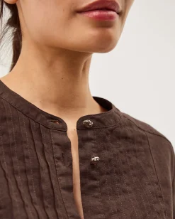 Clo Pintuck Linen Shirt