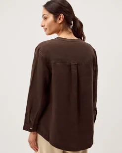 Clo Pintuck Linen Shirt