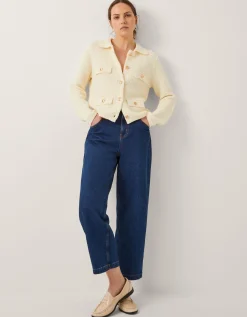 Coby Collar Cardigan Ivory