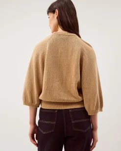 Codie ¾ Sleeve Jumper Brown