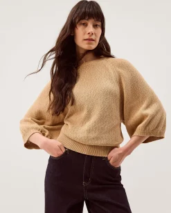 Codie ¾ Sleeve Jumper Brown