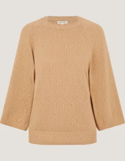 Codie ¾ Sleeve Jumper Brown