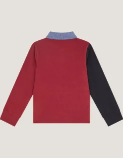 Colourblock Rugby Polo Shirt Multi