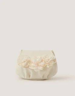 Corsage Satin Bag Ivory