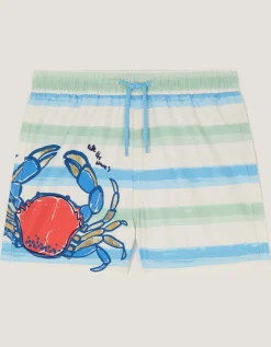 Crab Stripe Swim Shorts Multi