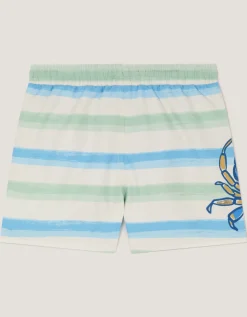 Crab Stripe Swim Shorts Multi