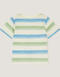 Crab Stripe T-Shirt Blue