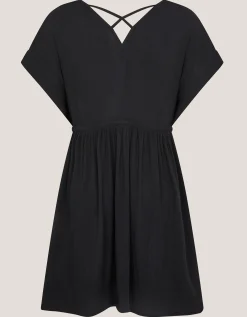 Crochet Kaftan Dress Black