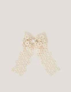 Daisy Lace Bow Hair Clip