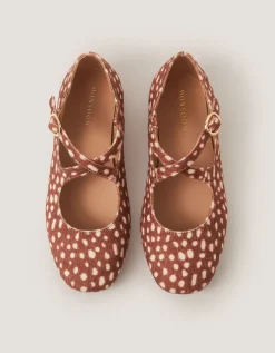 Dana Bambi Mary Jane Ballet Flats Natural