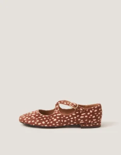 Dana Bambi Mary Jane Ballet Flats Natural