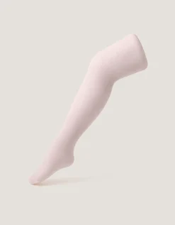 40 Denier Lace Tights Pink