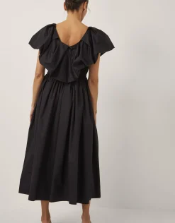 Devotion Twins Deos Frill Maxi Dress Black