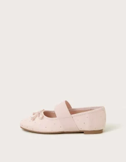 Diamante Ballet Flats Pink
