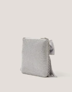 Diamanté Embellished Bow Bag
