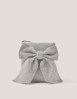 Diamanté Embellished Bow Bag