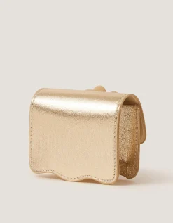 Diamanté Flower Metallic Bag