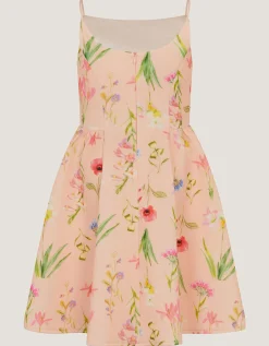 Dream Strappy Floral Party Dress Pink