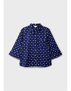 East Aimi Printed Shirt Blue