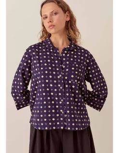 East Aimi Printed Shirt Blue