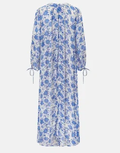 East Becca Floral Georgette Dress Blue