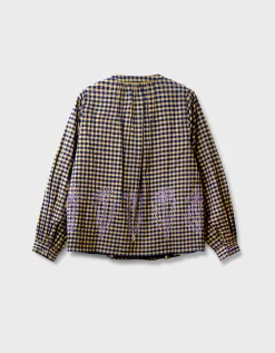 East Dilly Gingham Cotton Blouse Multi