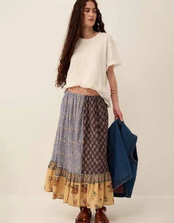 East Florence Floral Embroidered T-shirt Ivory