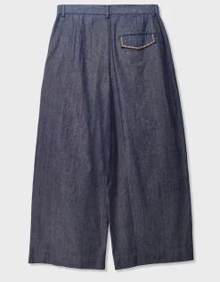 East Jayla Embroidered Denim Trousers Blue