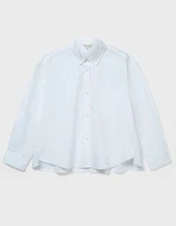 East Layla Floral Print Cotton Shirt White