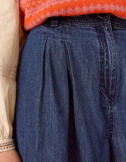 East Reyna Denim Trouser Blue