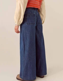 East Reyna Denim Trouser Blue