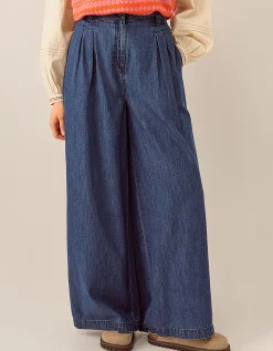 East Reyna Denim Trouser Blue