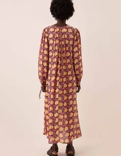 East Zinnia Floral Print Lightweight Dress Red